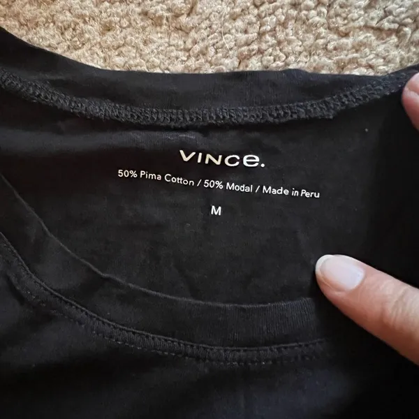 Vince medium black tee‎ - Image 7