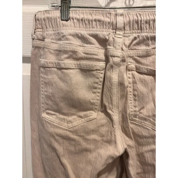 American Eagle Women 8 Regular Khaki Tan Elastic Waist Drawstring Jogger Pants - Image 5