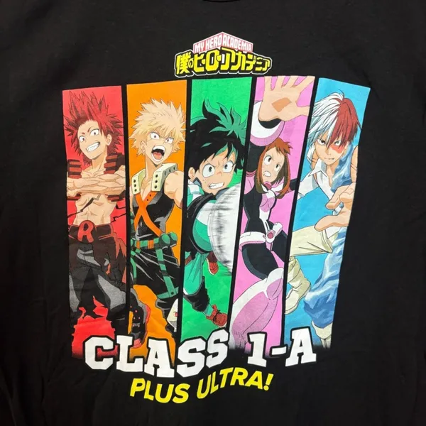 My Hero Academia Class 1a Plus Ultra Anime Tshirt size XL - Image 2