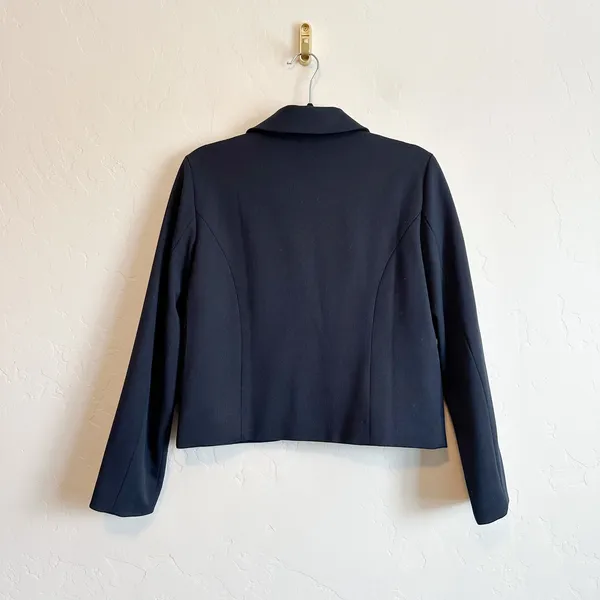 Reformation | NWOT Brynlee Wool Blend Pleated Mini Skirt & Zip Jacket Set, Navy‎ - Image 5