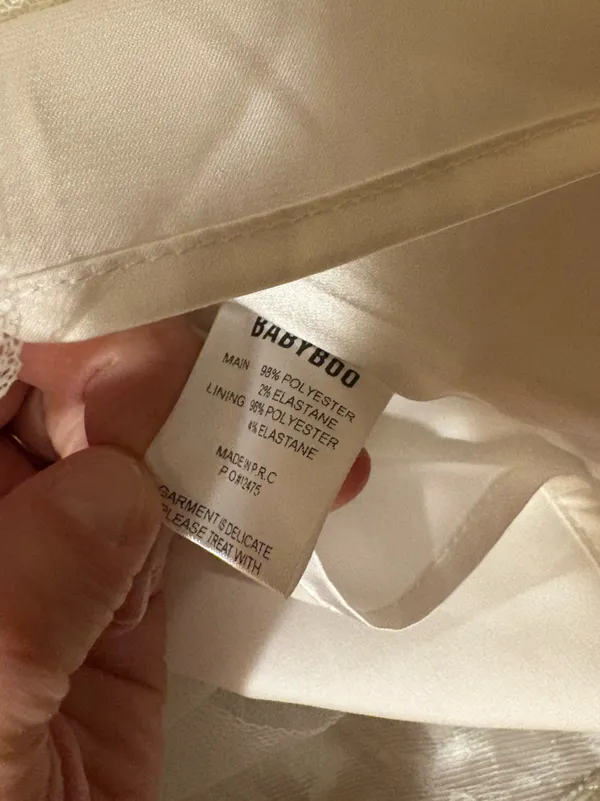 NWT Babyboo Salome Mini Dress in Ivory - Image 9