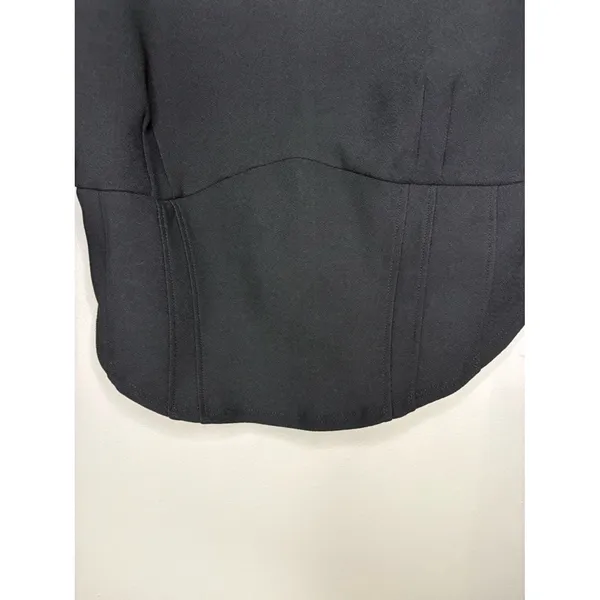Abercrombie & Fitch Black Long Sleeve Corset Crop Top M - Image 4