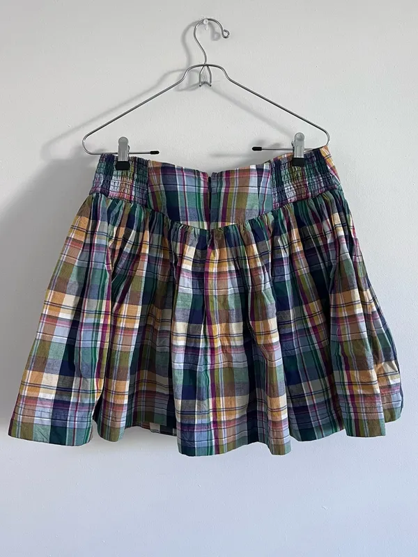 Maeve Anthropologie Plaid Mini Skirt Size M Preppy Y2K Cottagecore - Image 7