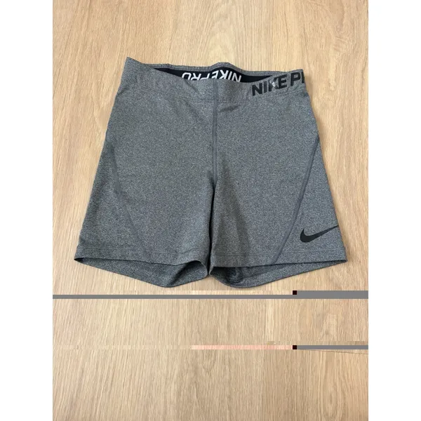 Nike Pro Dri-Fit Women's Training Shorts Size M Gray Elastic Waist Pull On - Image 2