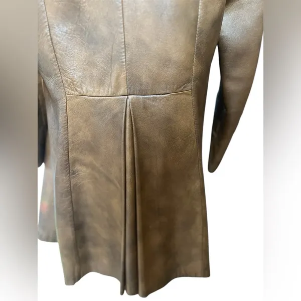 Vintage Scully Leather Coat – Made for Hamley & Co. Pendleton, OR - Image 3