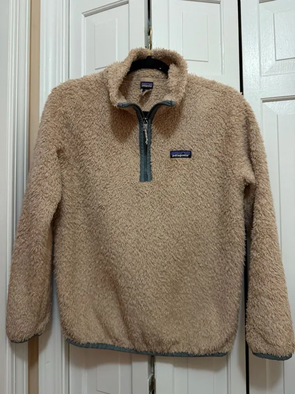 Patagonia Los Gatos 1/4-Zip Fleece Size XS Taupe - Image 2