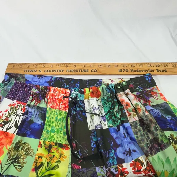 Skye's the Limit Soft Pant Boho Hippie Floral‎ Patchwork W/Pockets LG NEW - Image 7