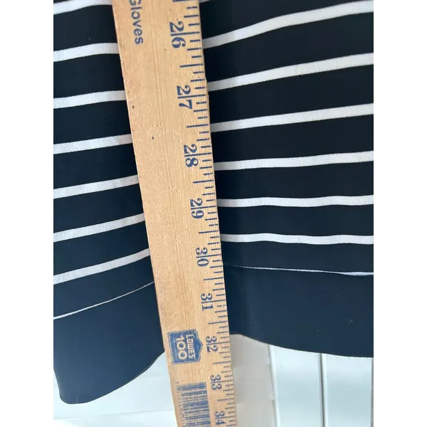 White House‎ Black Market Striped 3/4 Sleeve Boat Neck Dress Size Medium - Image 5