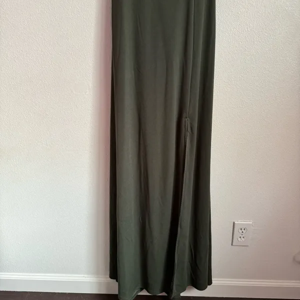 Birdy Grey Benny Tie Back Maxi Dress Crepe Sea Glass Green - Image 4