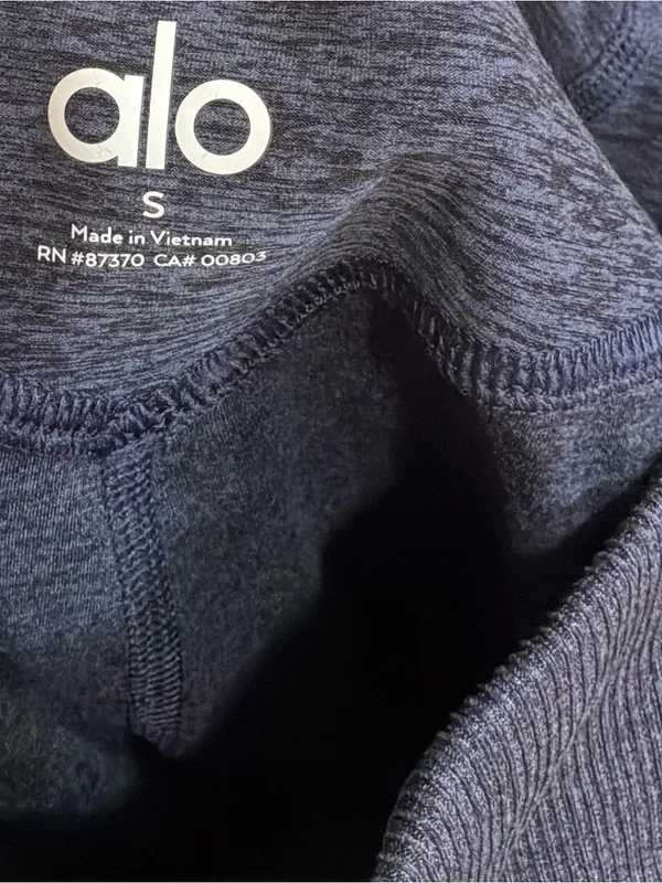 #89 ALO Yoga Navy High Waist Lounge Leggings Size S - Image 11