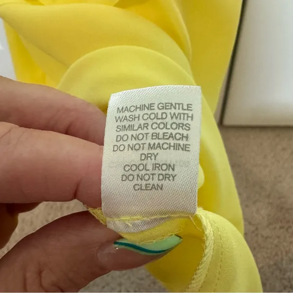 Yellow honeycomb tank top Size M - Image 4
