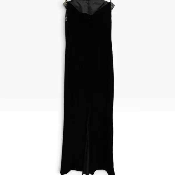 Gunne Sax Jessica McClintock Vintage 90s Velvet Maxi Dress XS S Whimsigoth - Image 3