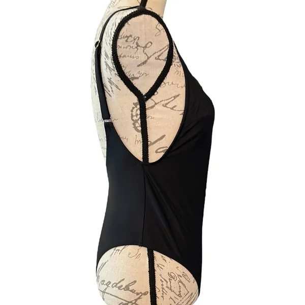 Pretty Garden Black One Piece Swimsuit Size Medium - Image 2