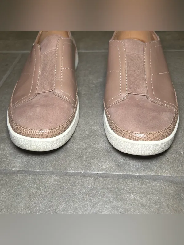 Vionic Zinah Neutral Leather Slip On Casual Comfort Sneakers Womens Shoe Size 10 - Image 5