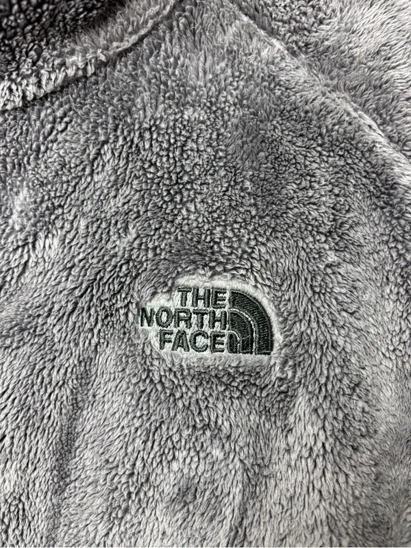 The North Face Women's Gray Plush Full-Zip Teddy Osito fleece Jacket‎ Size M - Image 7
