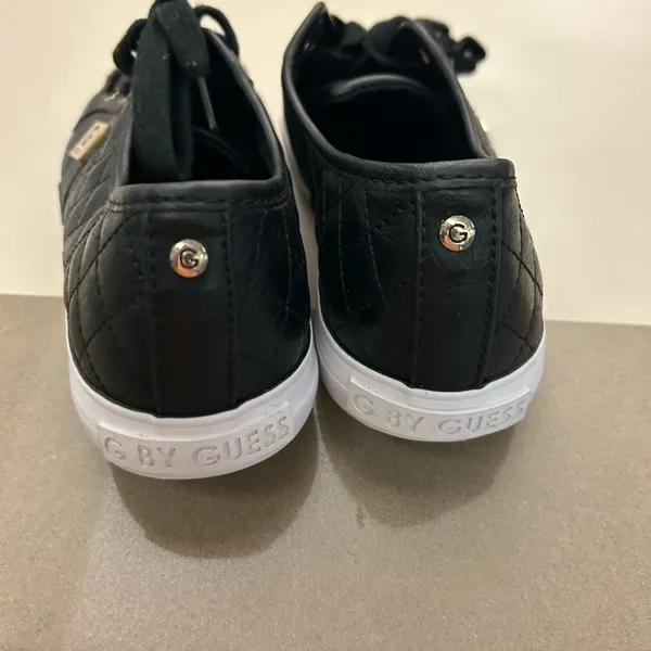 Sneakers Guess Black Quilted Sneakers with Gold Accents 9-like new - Image 10