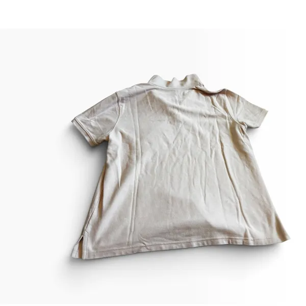 L.L. Bean Polo Shirt XL Light Pink Relaxed Fit Cotton Short Sleeve Pique - Image 2
