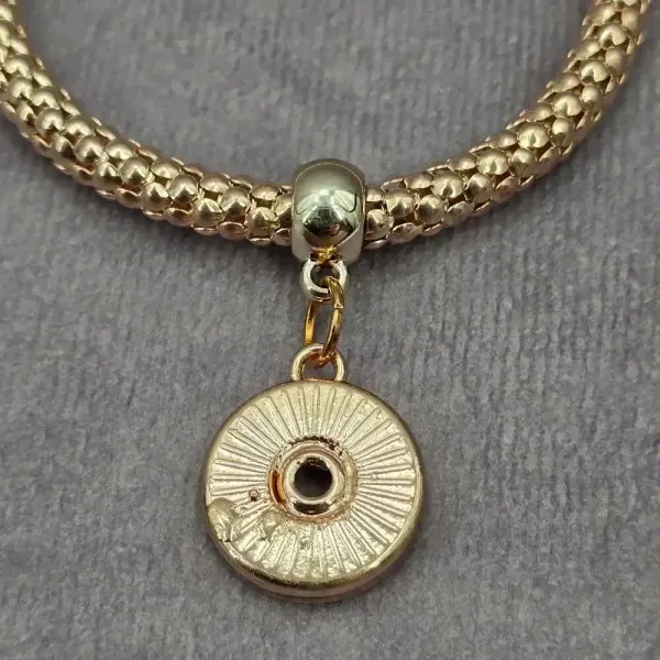 Gold Charm Dangle Elastic Stretch‎ Bead Bracelet Boho Retro Fashion Jewelry - Image 3