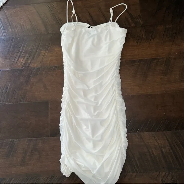 White Princess Polly Mini Dress - Image 9