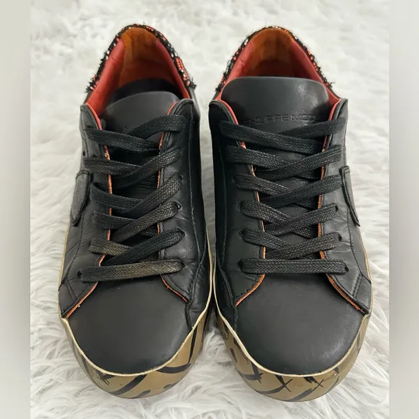 Philippe Model Paris Black Sneakers Shoes 36‎ - Image 2