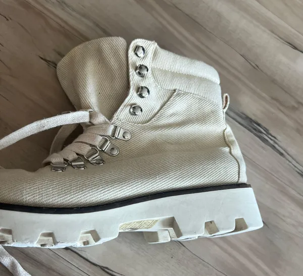 Arlene Combat Boot 6.5 Beige Tan - Image 8