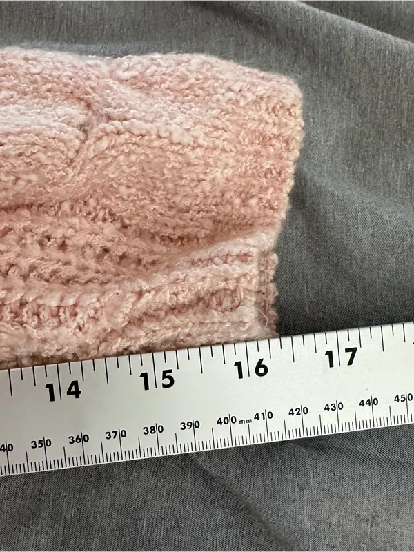 Abercrombie Women’s Small Blush Pink Cable Knit Open Front Cardigan - Image 8