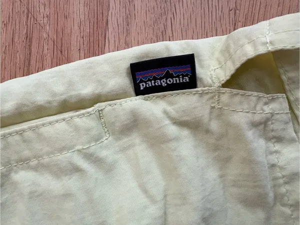 Patagonia Light Yellow Women's Athletic Shorts - Image 3