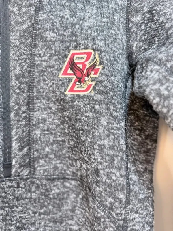 Boston College Eagles Fleece Half Zip Pullover Jacket Medium - Image 5