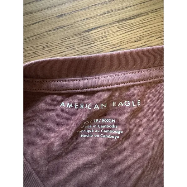 American Eagle Women Size XS Babydoll Tiered‎ Short Sleeve Shirt Stretch Flowing - Image 3