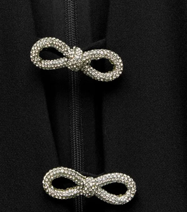 ZARA Jewel Bow Mini Dress - Image 6