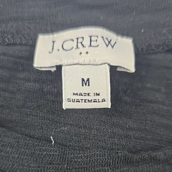 J. Crew Factory Knit tie-waist mini‎ dress Black Size Medium - Image 5