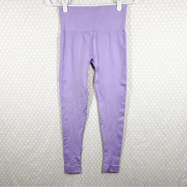 Set Active Light Purple Seamless High Rise Leggings‎ - Image 2