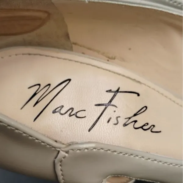 Marc Fisher Women's Beige Shoes/Sneakers/4.5" Heel Sz6M SKU 3149 - Image 6