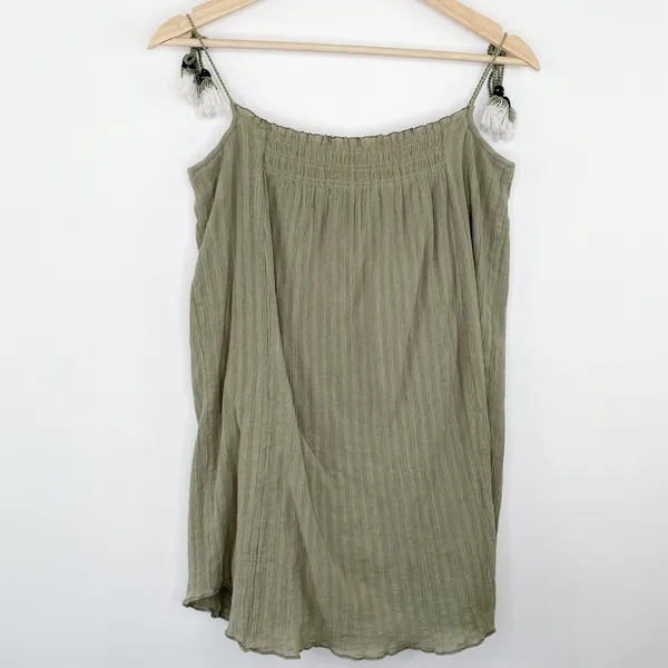 Joie‎ Womens Green Lillianna Mini Dress Size XXS Boho Earthy Casual Summer Boho - Image 7