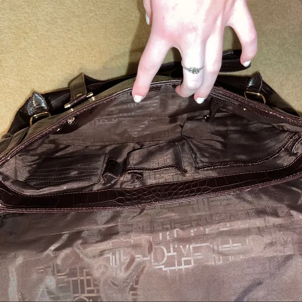Diane Von Furstenberg - Brown Leather Briefcase - Image 5