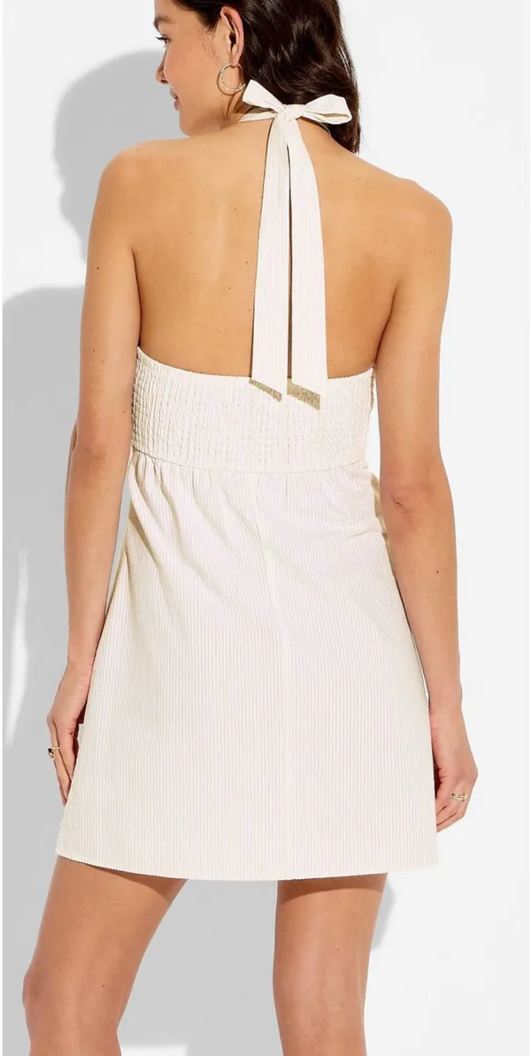 Halter mini dress White - Image 2