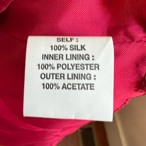 Phoebe Couture Silk Ruched Sweetheart Halter Maxi Dress Red Raspberry Size 6 - Image 10