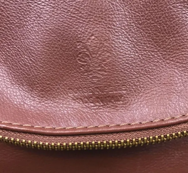 Dorse in Pelle Genuine Italian Leather Red Brown Crossbody Strap Purse - Image 4