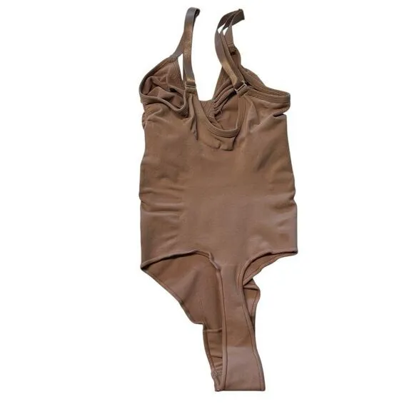 Skims‎ Size L/XL Sculpting Thong Bodysuit Sienna Brown Shapewear Iconic NWT - Image 3