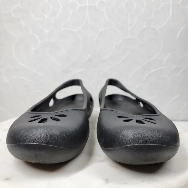 Crocs Taylor Slingback Ballet‎ Flats Womens 11 Black Pull On Waterproof Outdoor - Image 13