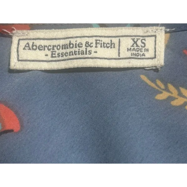 Abercrombie & Fitch Women XS Blue Butterfly Print Camisole Flowy Preppy Romantic - Image 6