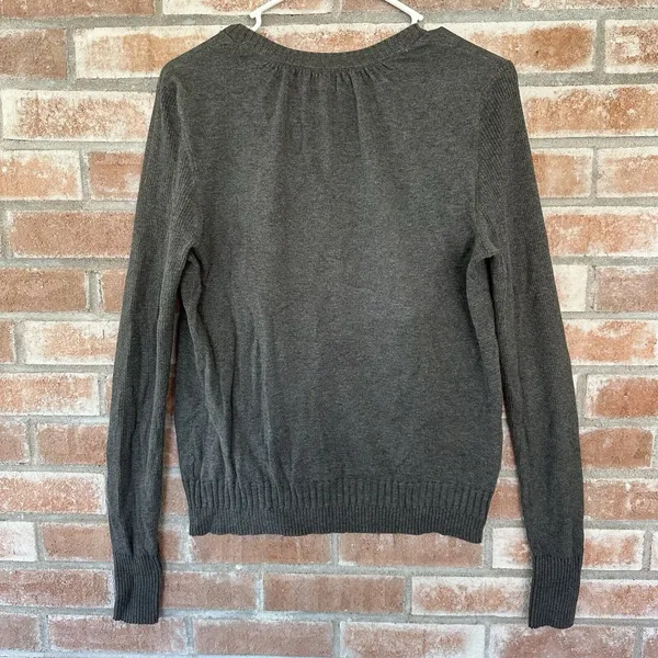 Victoria’s Secret Long Sleeve Zipper Sweater Medium Gray - Image 6