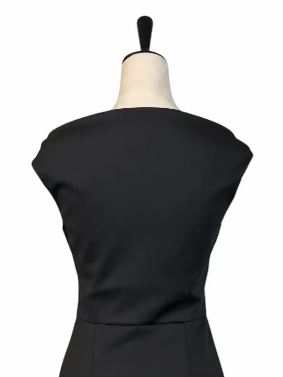 Xscape Cascade Ruffle Sheath Dress Women’s 8 Off Shoulder Cocktail Party Black - Image 12