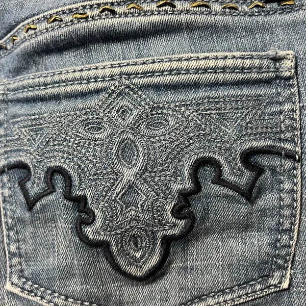 Antik Denim Womens 30 Bootcut‎ Jeans Medium Wash Embroidered Pockets Low Rise - Image 14