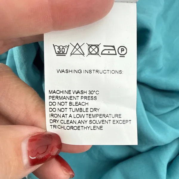 Farm Rio Anthropologie Ruffled Botanical Maxi Dress Tropical Teal‎ Pink Small - Image 14