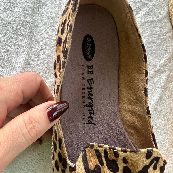 Dr. Scholl's Tan and Brown Leopard Flats - Image 3