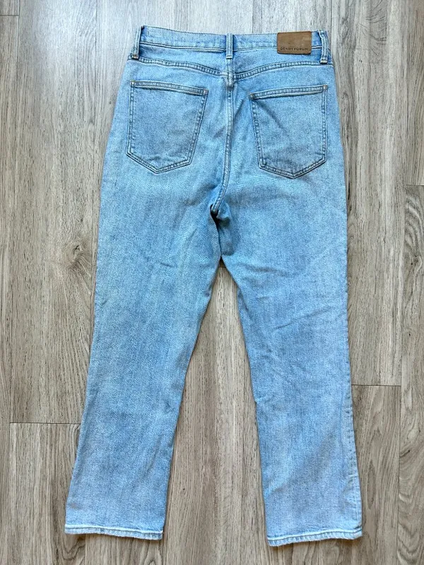 Aritzia Denim Forum The Arlo Hi-Rise Straight Jean in Light Wash Size 29 - Image 9