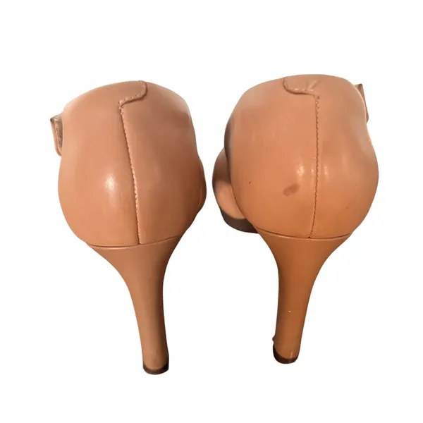 Clarks‎ Collection Women's Tan Leather Cross Strap high Heel Mary Jane Shoe - Image 5