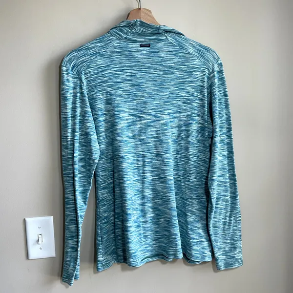 Columbia‎ half zip turquoise heathered sweater women's size L athletic outdoors - Image 5