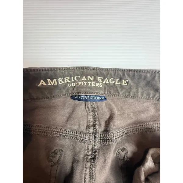 American Eagle Super Stretch X Jegging Pants Women's Size 8‎ Short Gray - Image 4